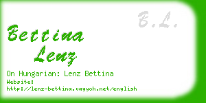 bettina lenz business card